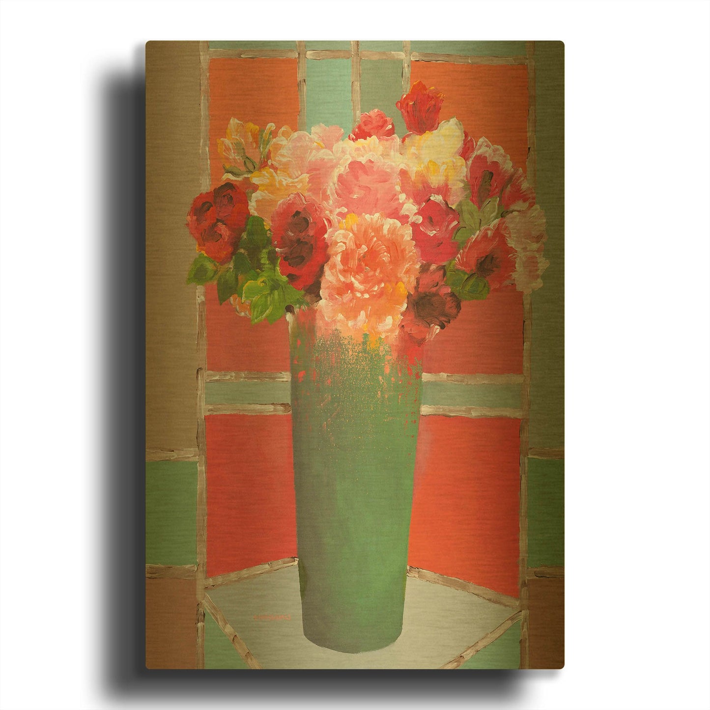 'Summertime Gathering' By Hooshang Khorasani Gold Metal Wall Art