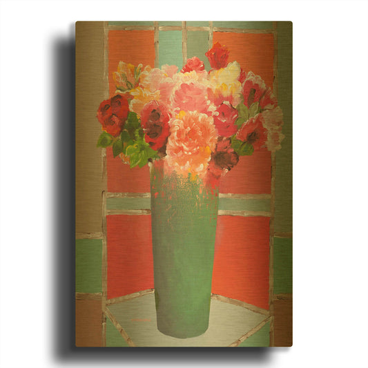 'Summertime Gathering' By Hooshang Khorasani Gold Metal Wall Art
