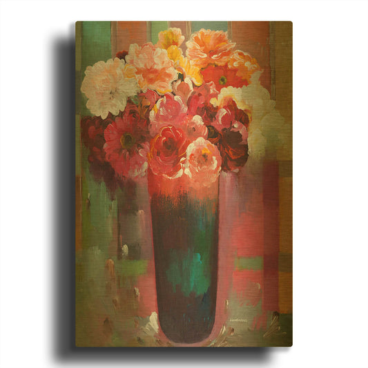 'Sunshine Bouquet' By Hooshang Khorasani Gold Metal Wall Art
