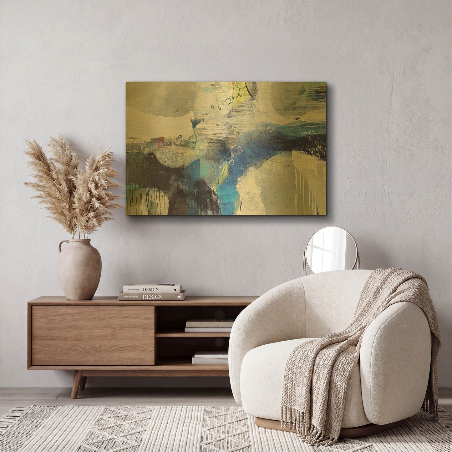 'Abundance' By Andrew Kinmont Gold Metal Wall Art