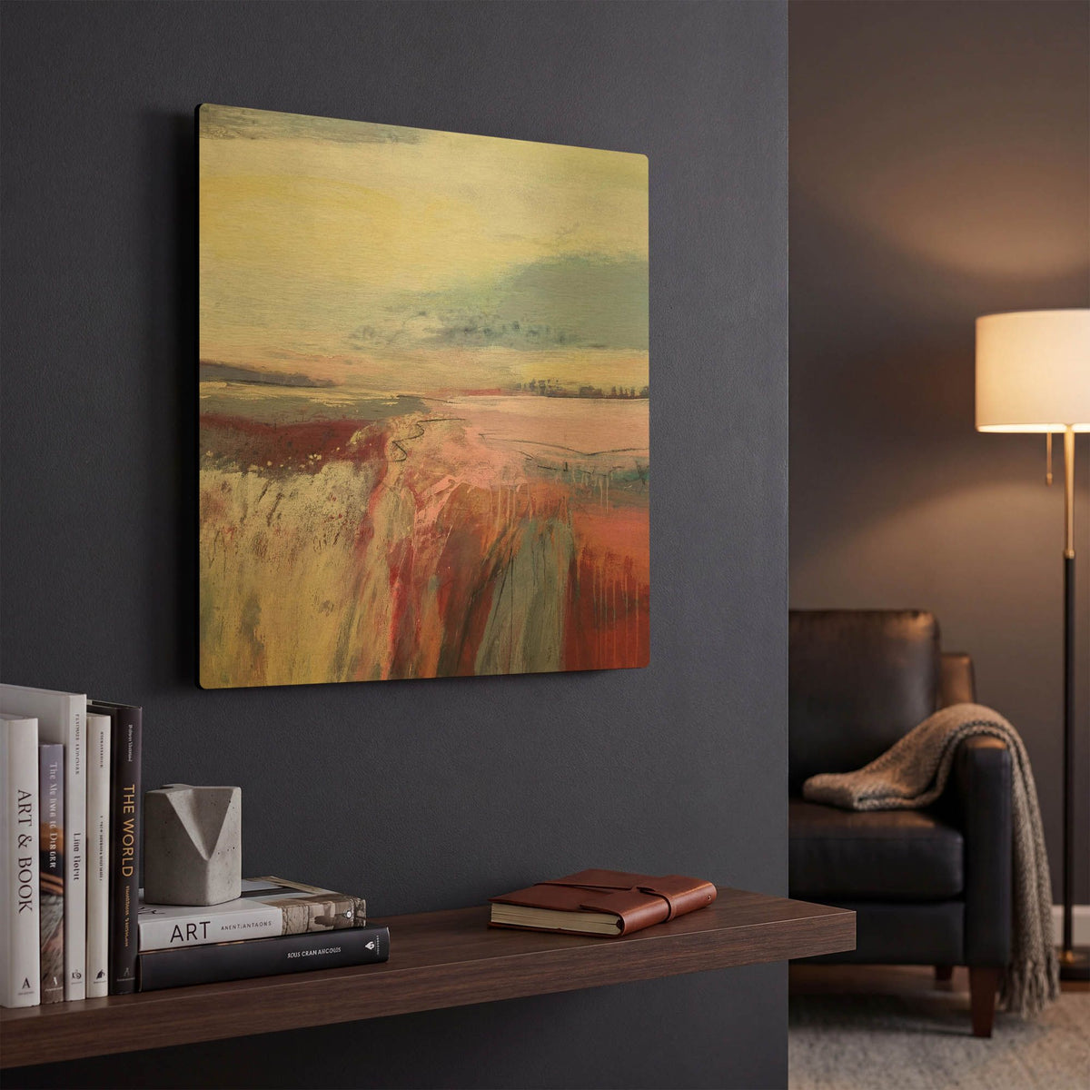 'Autumn Dreaming' By Andrew Kinmont Gold Metal Wall Art