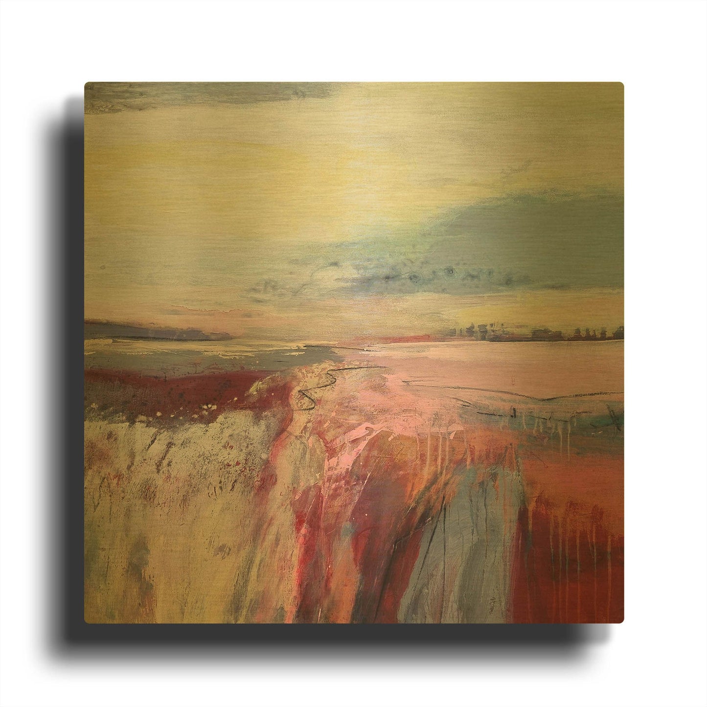 'Autumn Dreaming' By Andrew Kinmont Gold Metal Wall Art