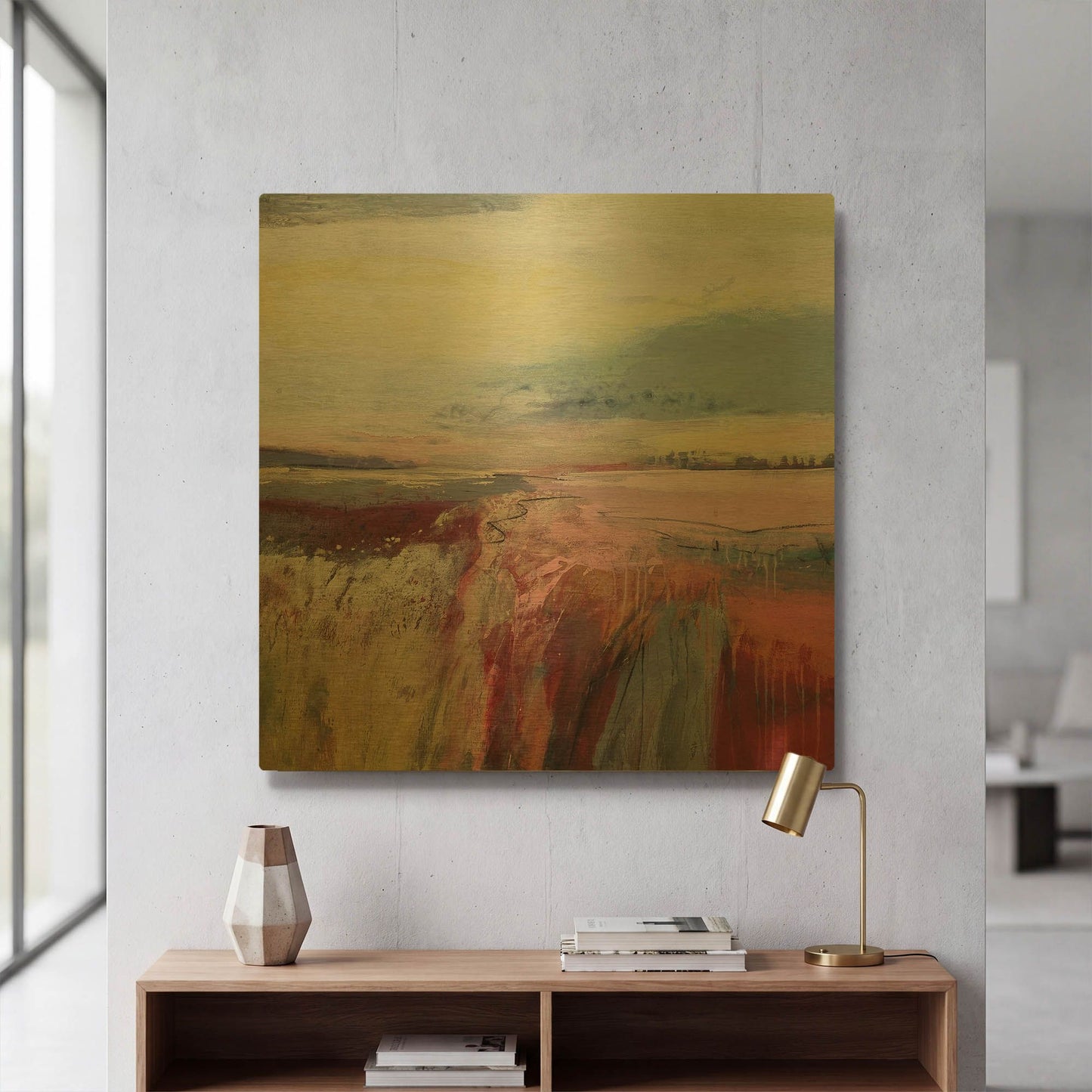 'Autumn Dreaming' By Andrew Kinmont Gold Metal Wall Art