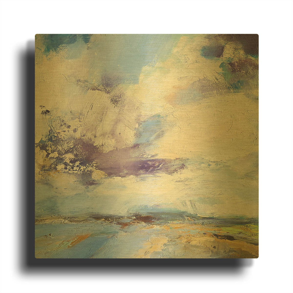 'Brisk' By Andrew Kinmont Gold Metal Wall Art