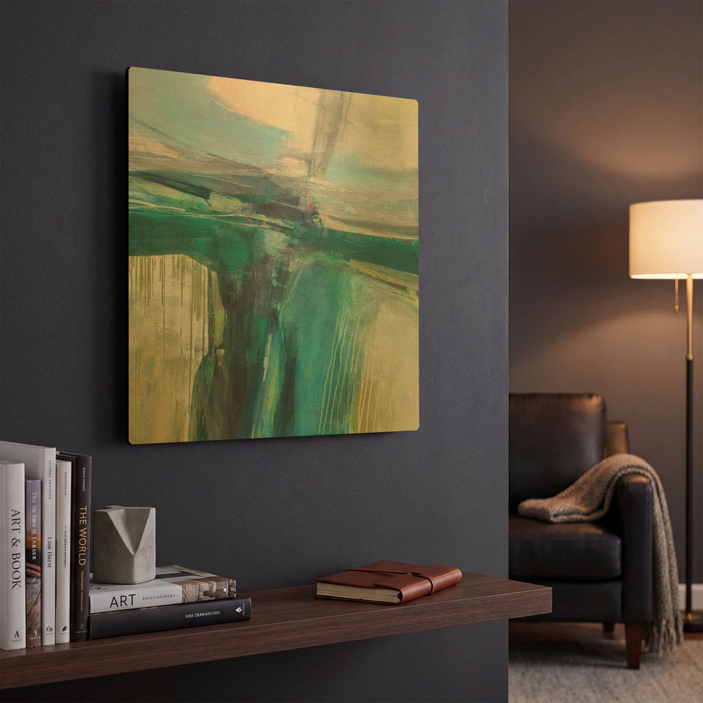 'Convergence' By Andrew Kinmont Gold Metal Wall Art