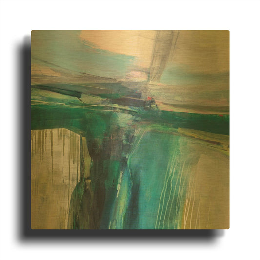'Convergence' By Andrew Kinmont Gold Metal Wall Art