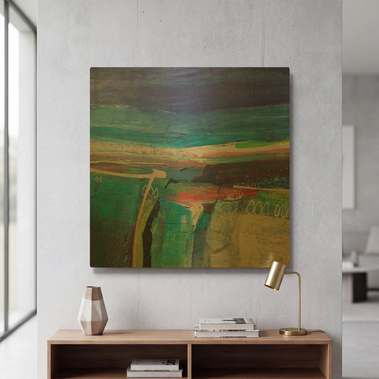 'Flying Low No. 3' By Andrew Kinmont Gold Metal Wall Art
