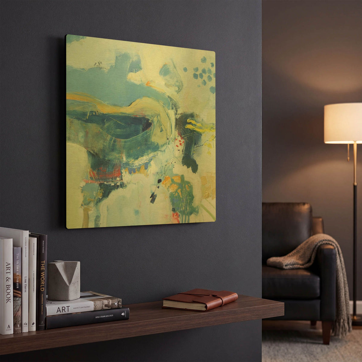 'Grasshoppers & Hummingbirds' By Andrew Kinmont Gold Metal Wall Art