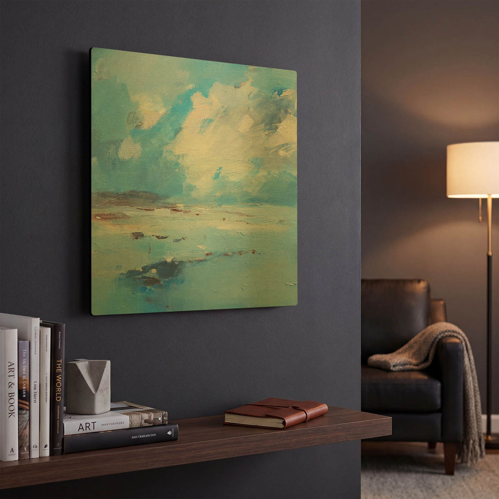 'Low Tide' By Andrew Kinmont Gold Metal Wall Art