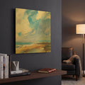 'Ochre Sand West Coast' By Andrew Kinmont Gold Metal Wall Art