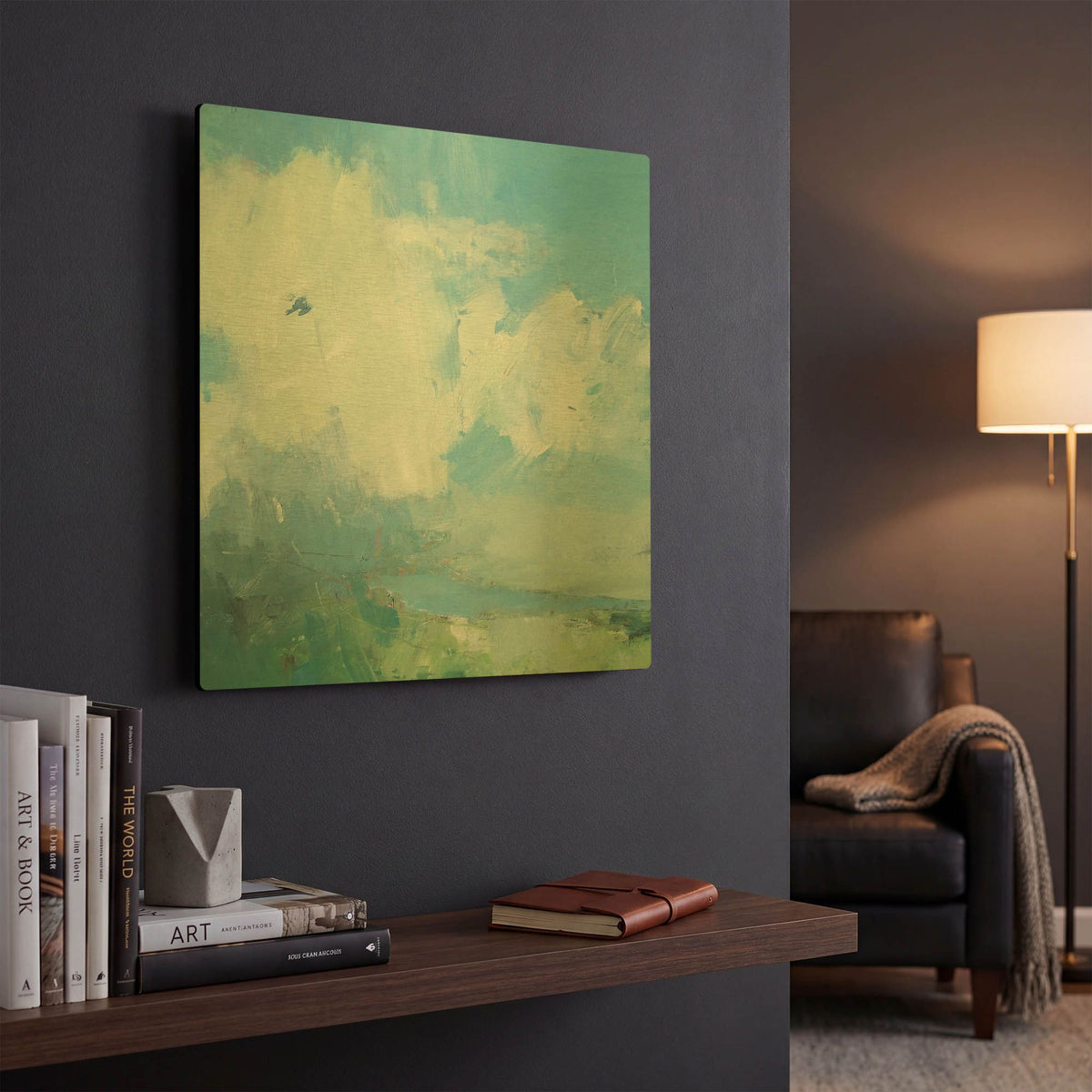 'Pale Light' By Andrew Kinmont Gold Metal Wall Art