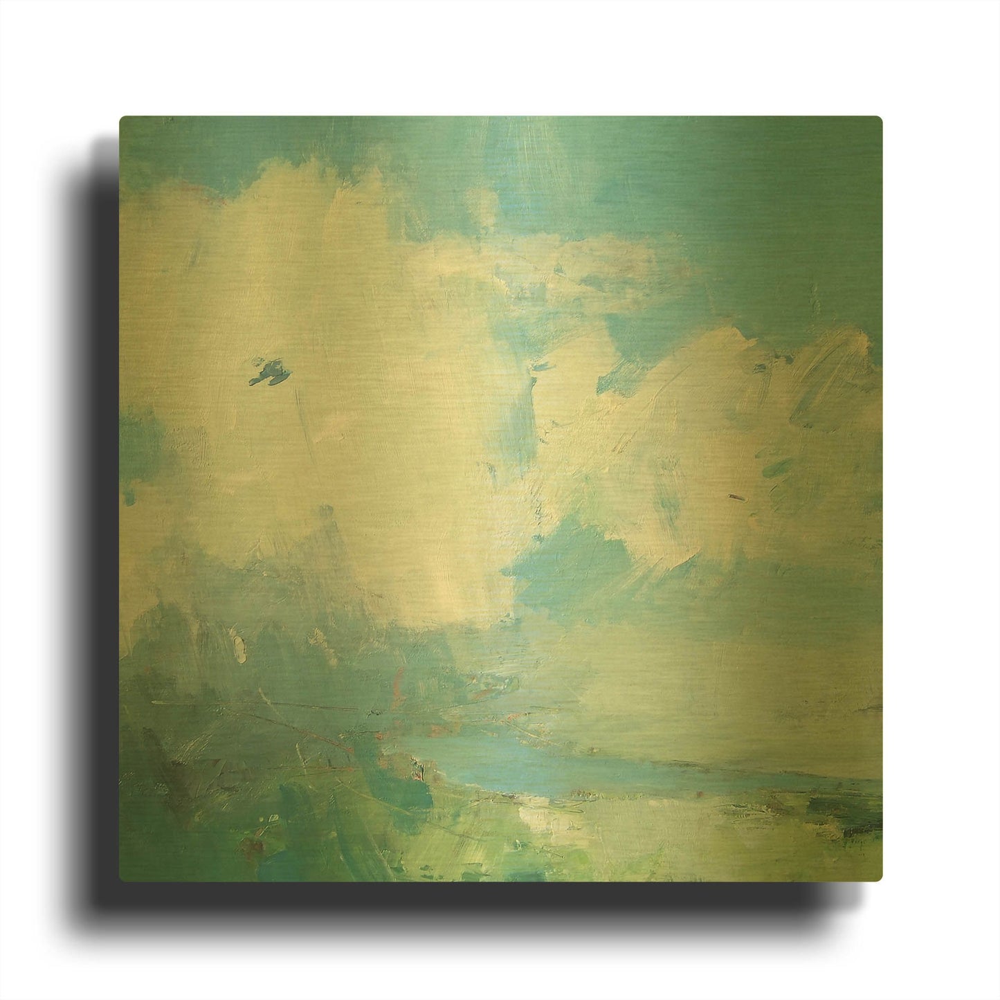 'Pale Light' By Andrew Kinmont Gold Metal Wall Art