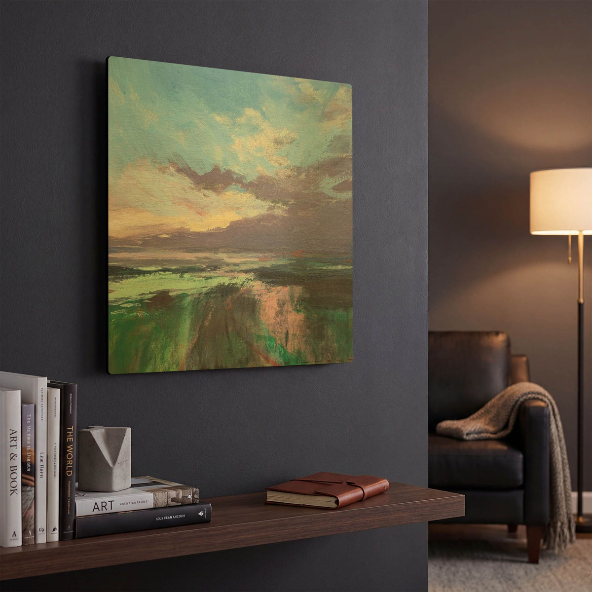 'The Beauty Of The Morning' By Andrew Kinmont Gold Metal Wall Art