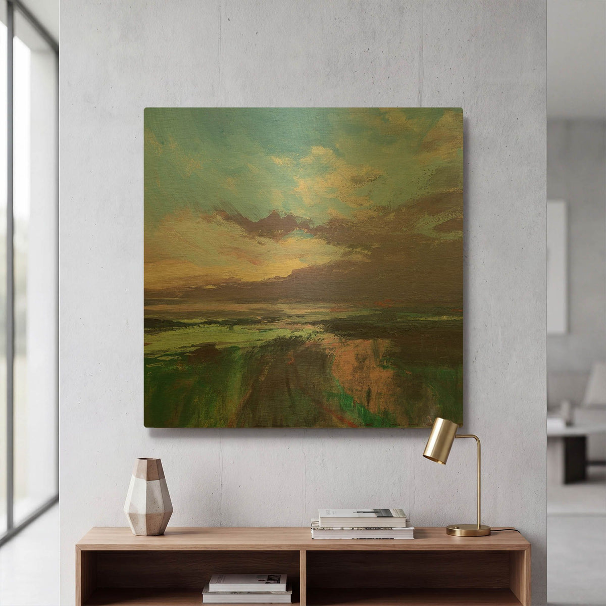 'The Beauty Of The Morning' By Andrew Kinmont Gold Metal Wall Art