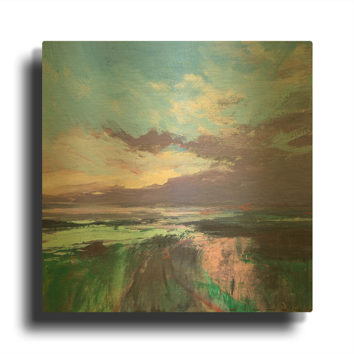 'The Beauty Of The Morning' By Andrew Kinmont Gold Metal Wall Art