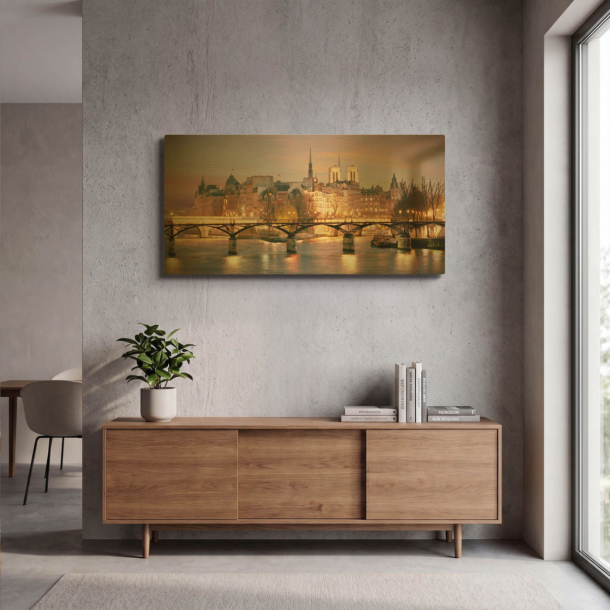 'Paris No. 501' By Alan Klug Gold Metal Wall Art