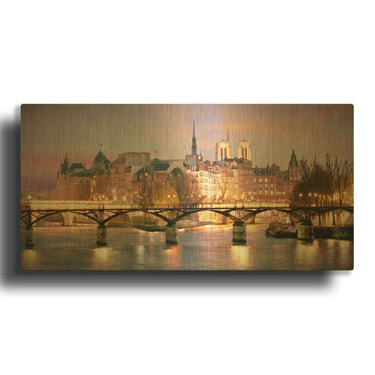 'Paris No. 501' By Alan Klug Gold Metal Wall Art