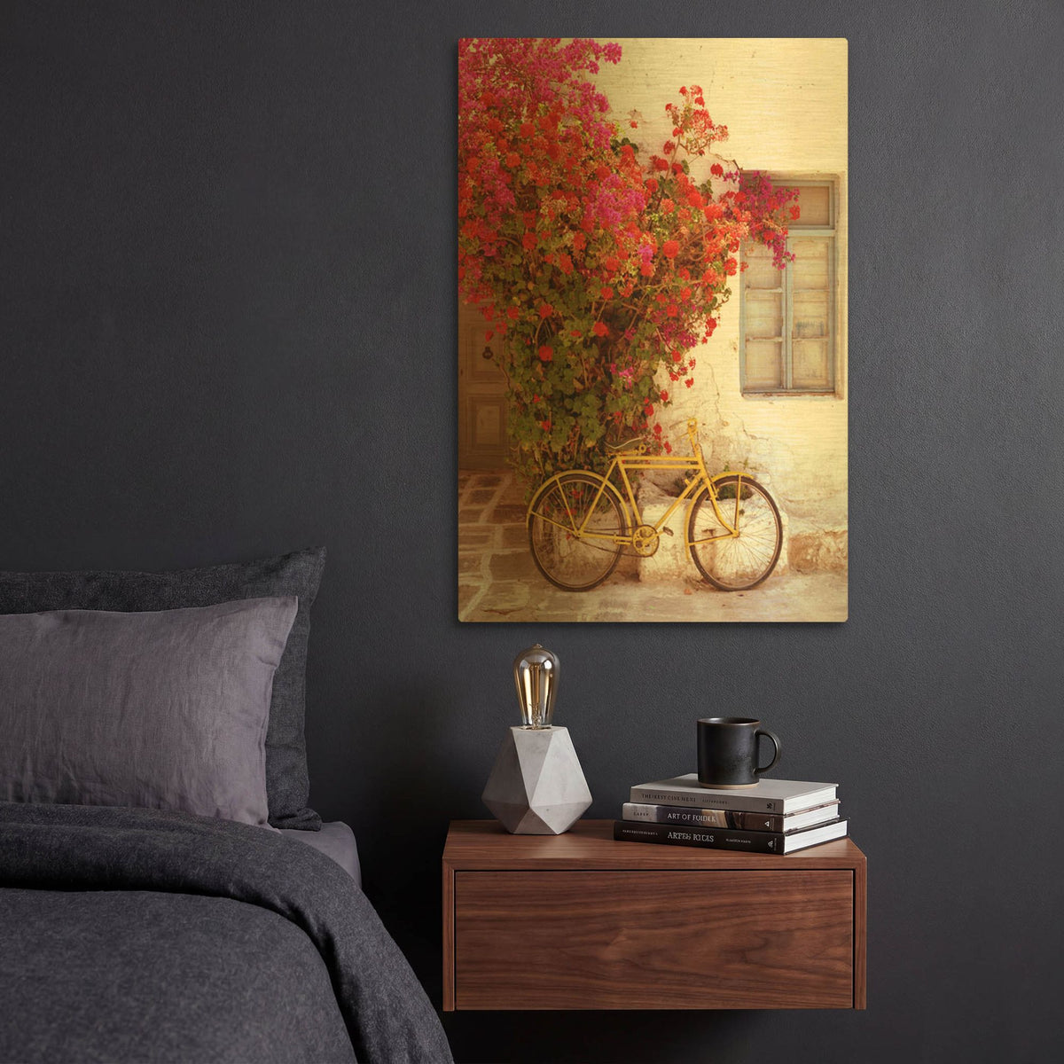 'Paros Greece' By Alan Klug Gold Metal Wall Art
