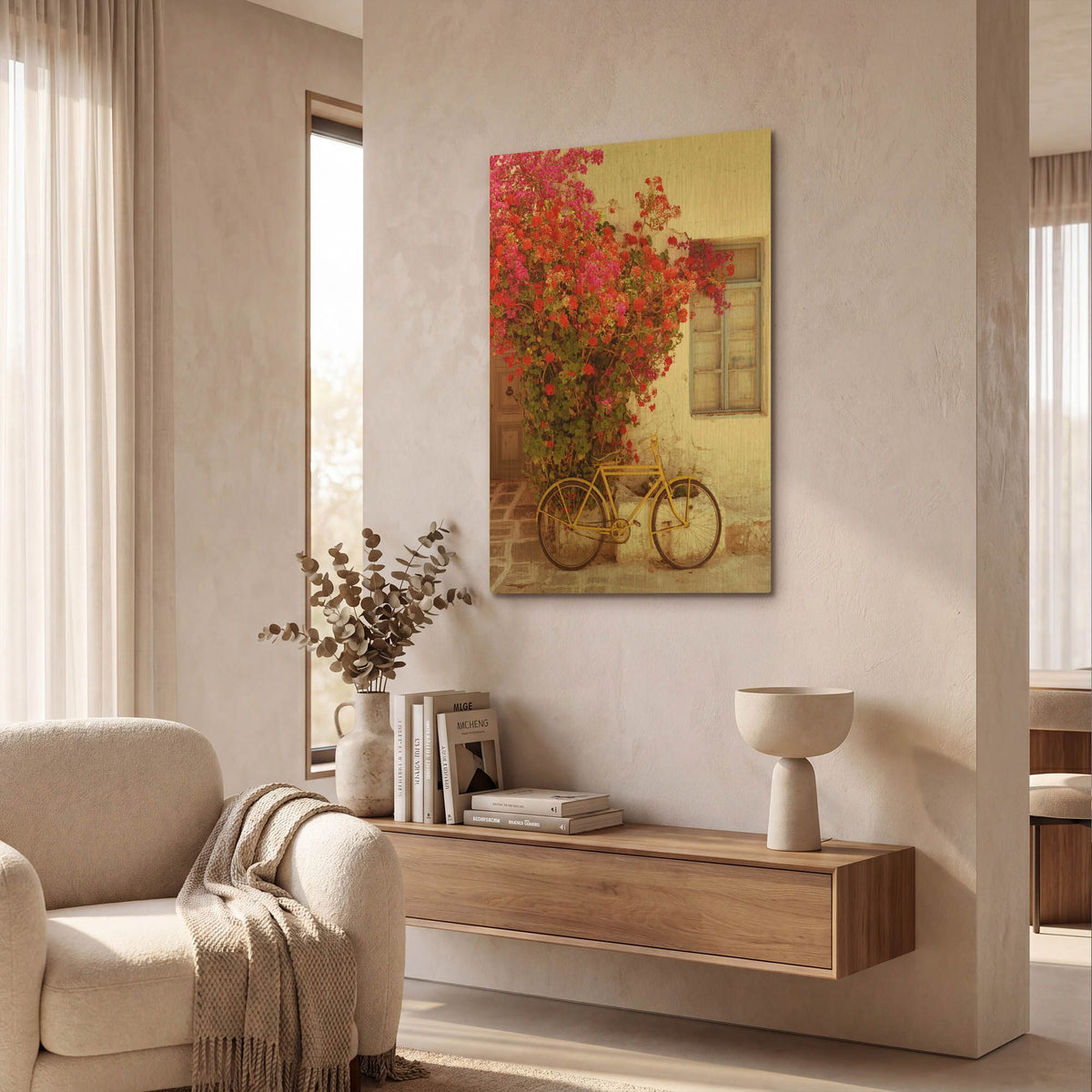 'Paros Greece' By Alan Klug Gold Metal Wall Art