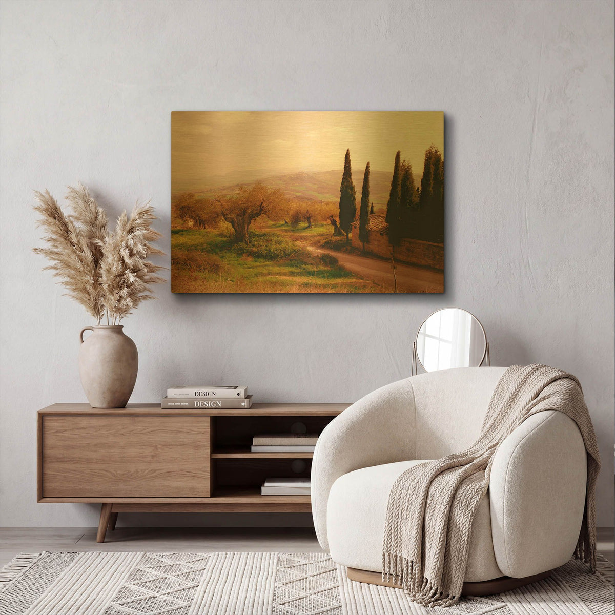 'Toscana Italia No. 709' By Alan Klug Gold Metal Wall Art