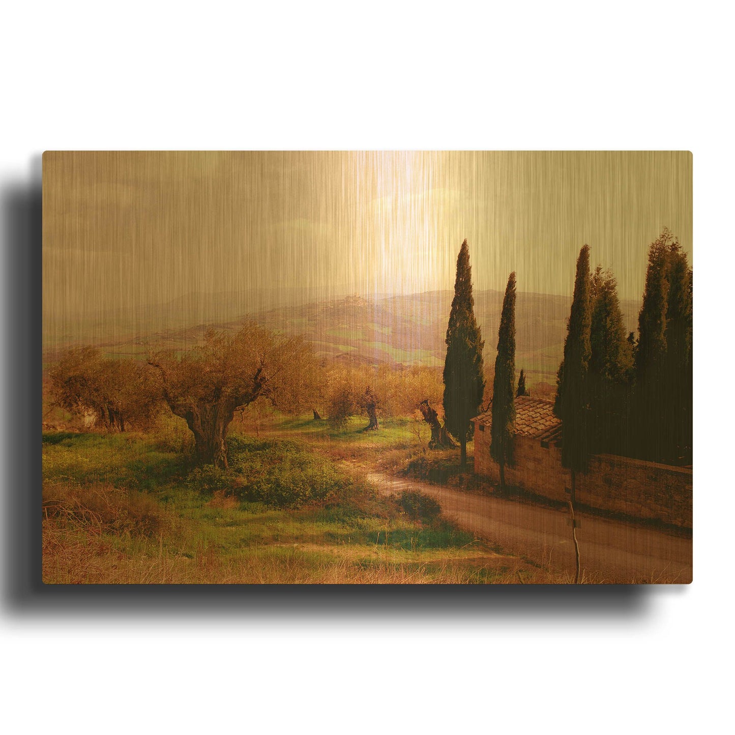 'Toscana Italia No. 709' By Alan Klug Gold Metal Wall Art
