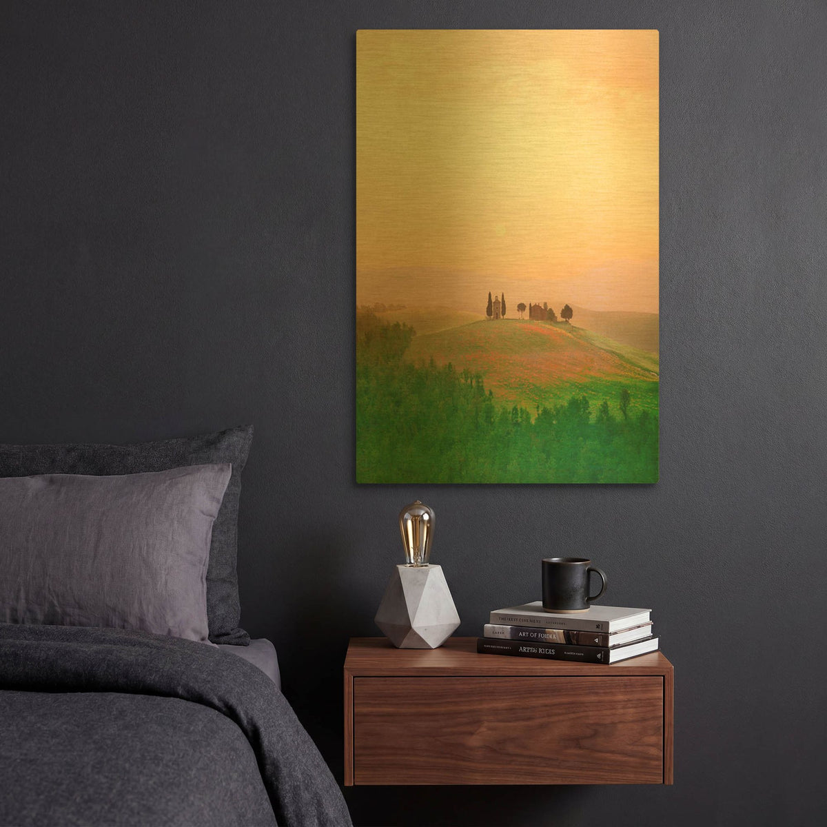 'Toscana Italia No. 717' By Alan Klug Gold Metal Wall Art