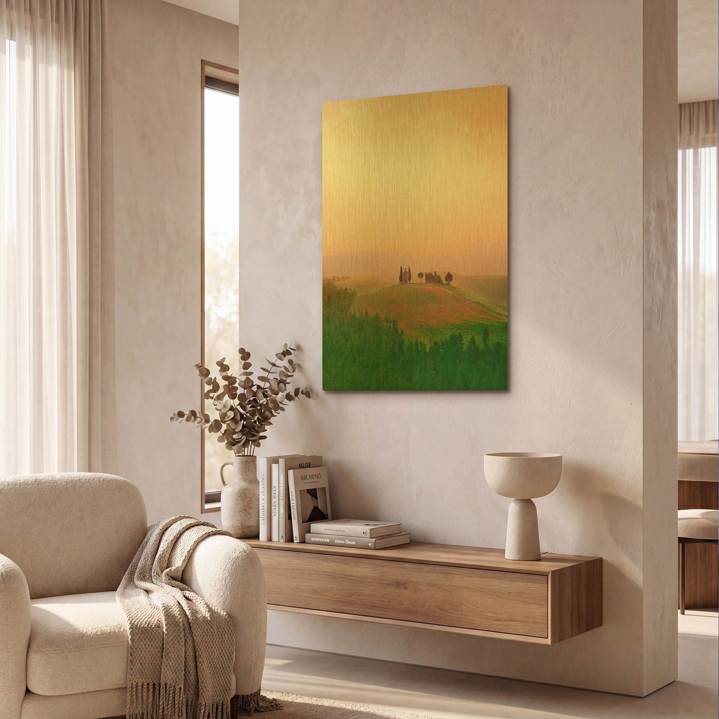 'Toscana Italia No. 717' By Alan Klug Gold Metal Wall Art