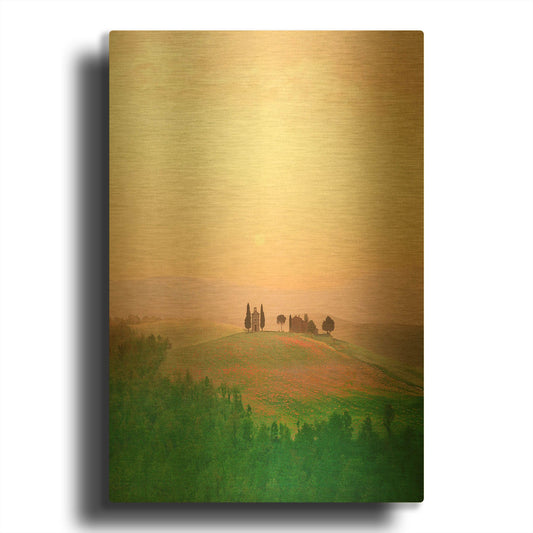 'Toscana Italia No. 717' By Alan Klug Gold Metal Wall Art