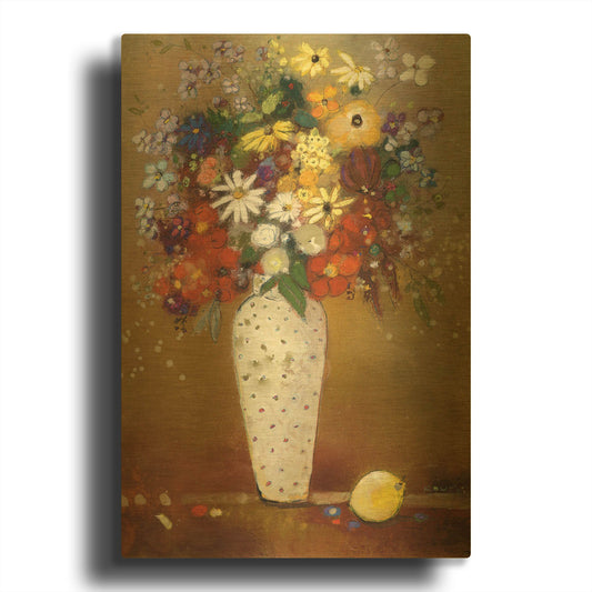 'After Redon' By Aleah Koury Gold Metal Wall Art