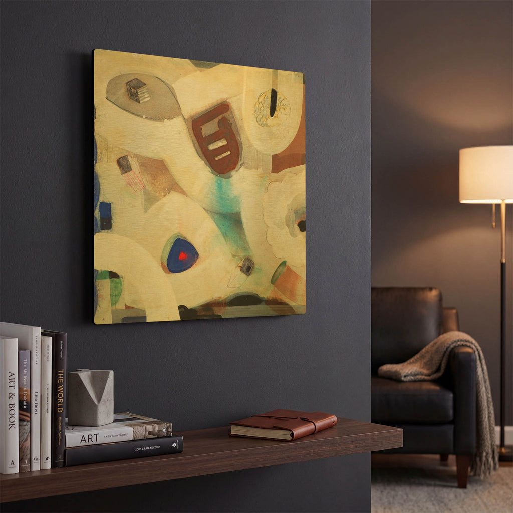 'Brain Freeze 1' By Aleah Koury Gold Metal Wall Art