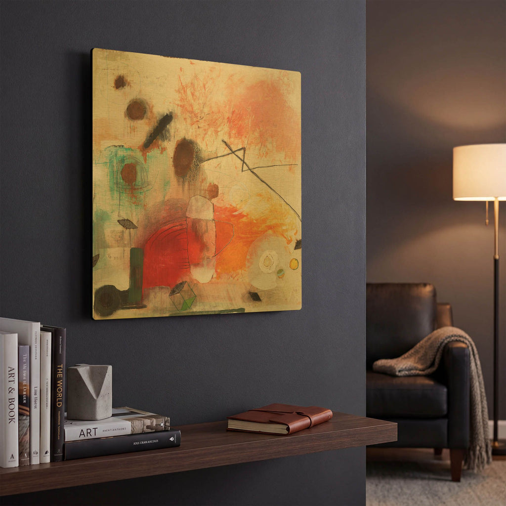 'Changed My Mind 1' By Aleah Koury Gold Metal Wall Art