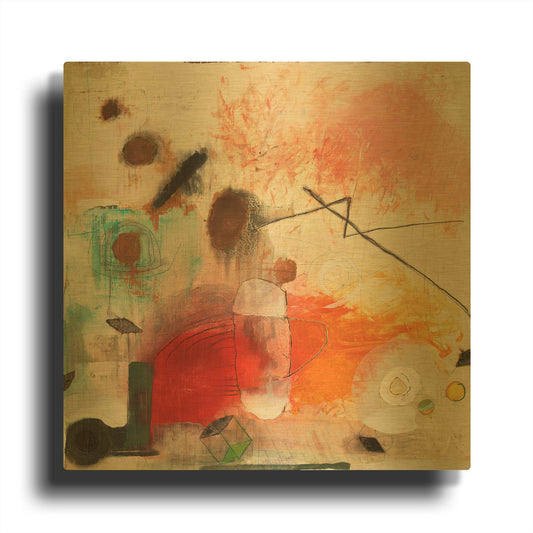 'Changed My Mind 1' By Aleah Koury Gold Metal Wall Art