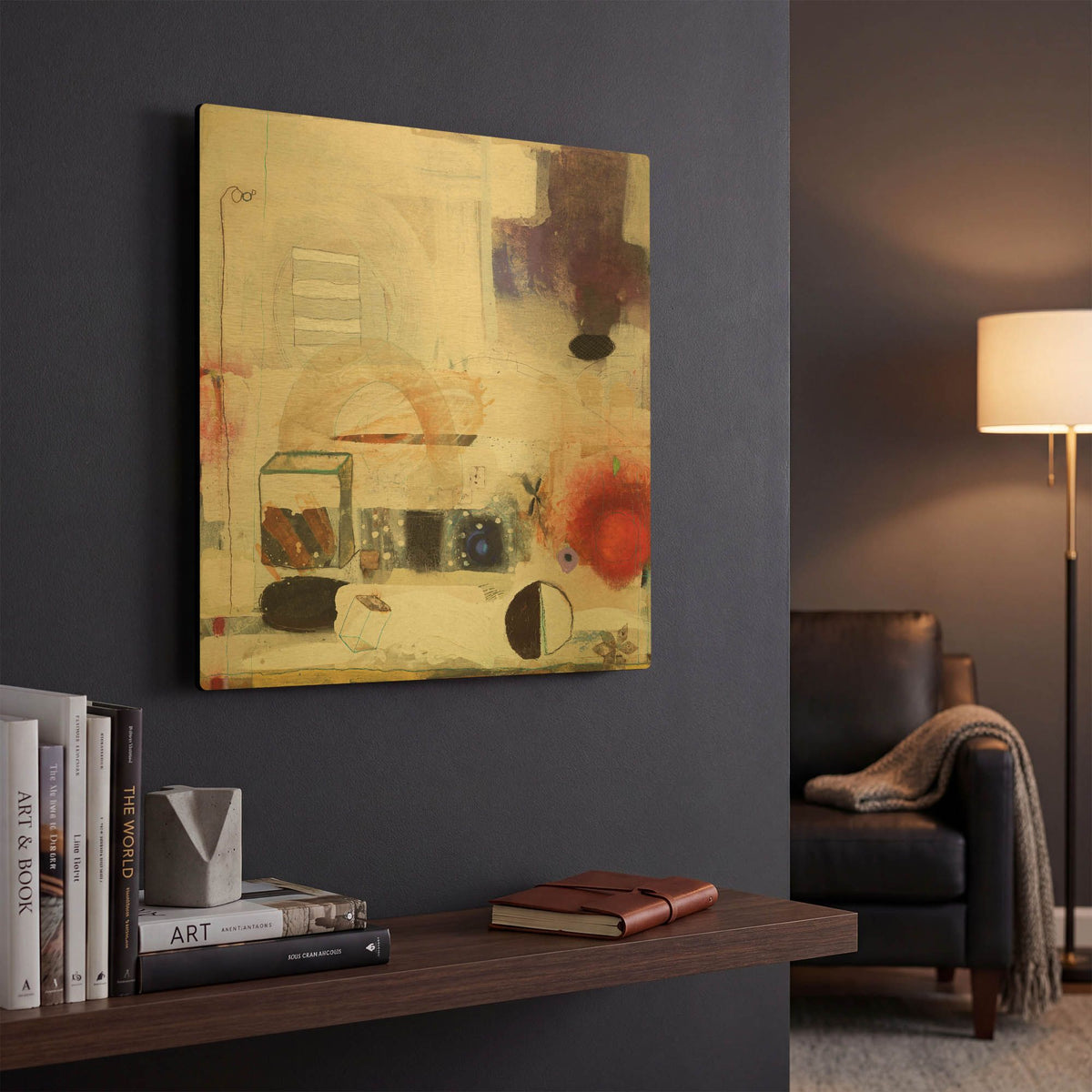 'Changed My Mind 2' By Aleah Koury Gold Metal Wall Art