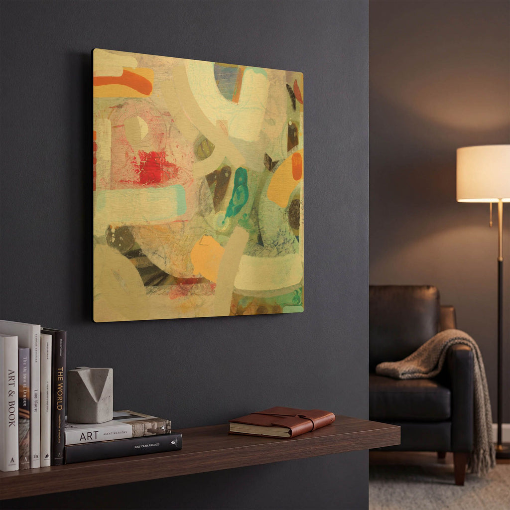 'Changed My Mind 4' By Aleah Koury Gold Metal Wall Art