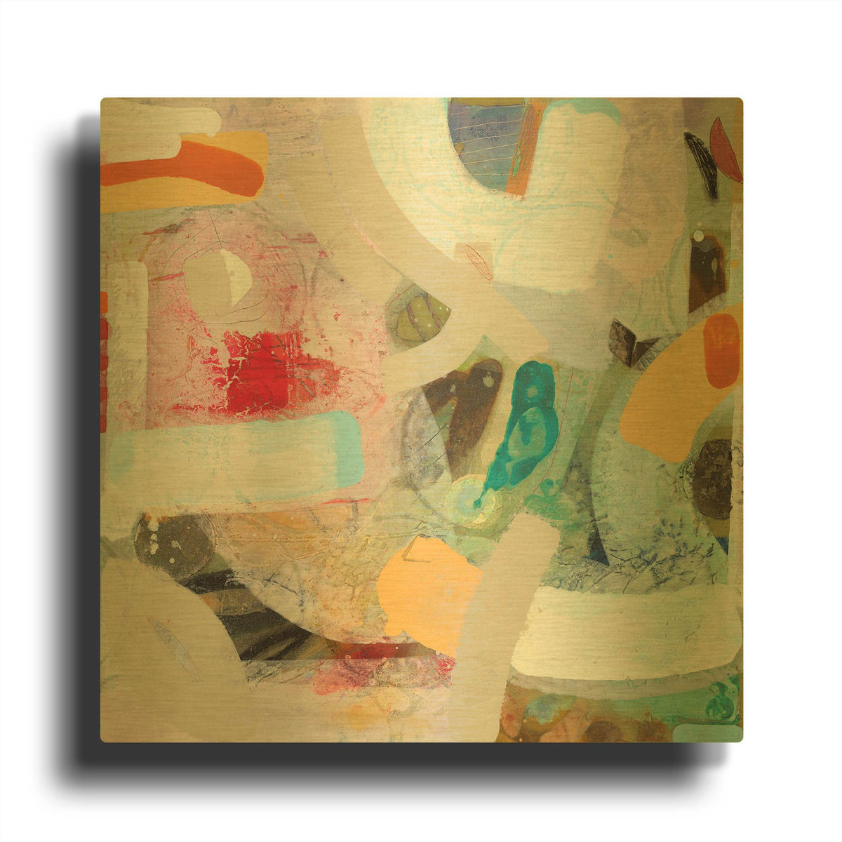 'Changed My Mind 4' By Aleah Koury Gold Metal Wall Art