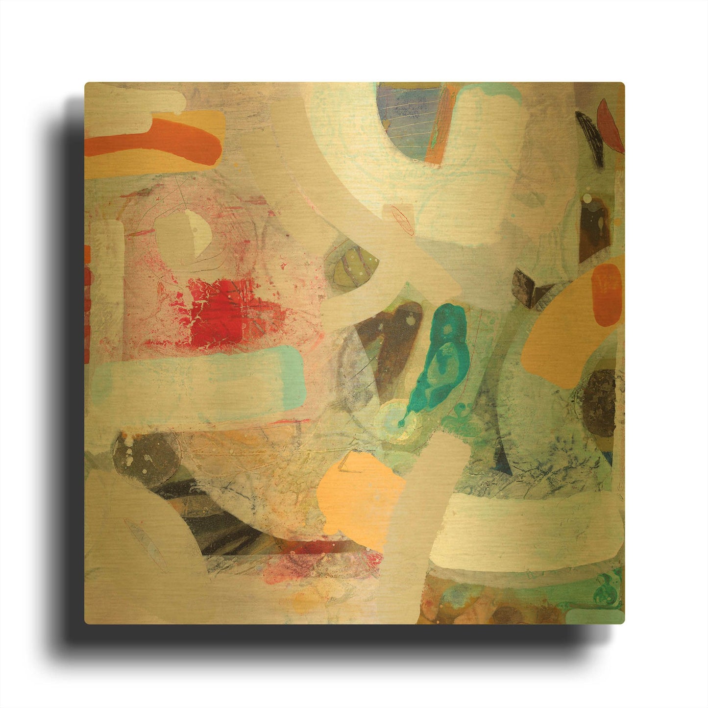 'Changed My Mind 4' By Aleah Koury Gold Metal Wall Art