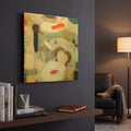 'Changed My Mind 5' By Aleah Koury Gold Metal Wall Art