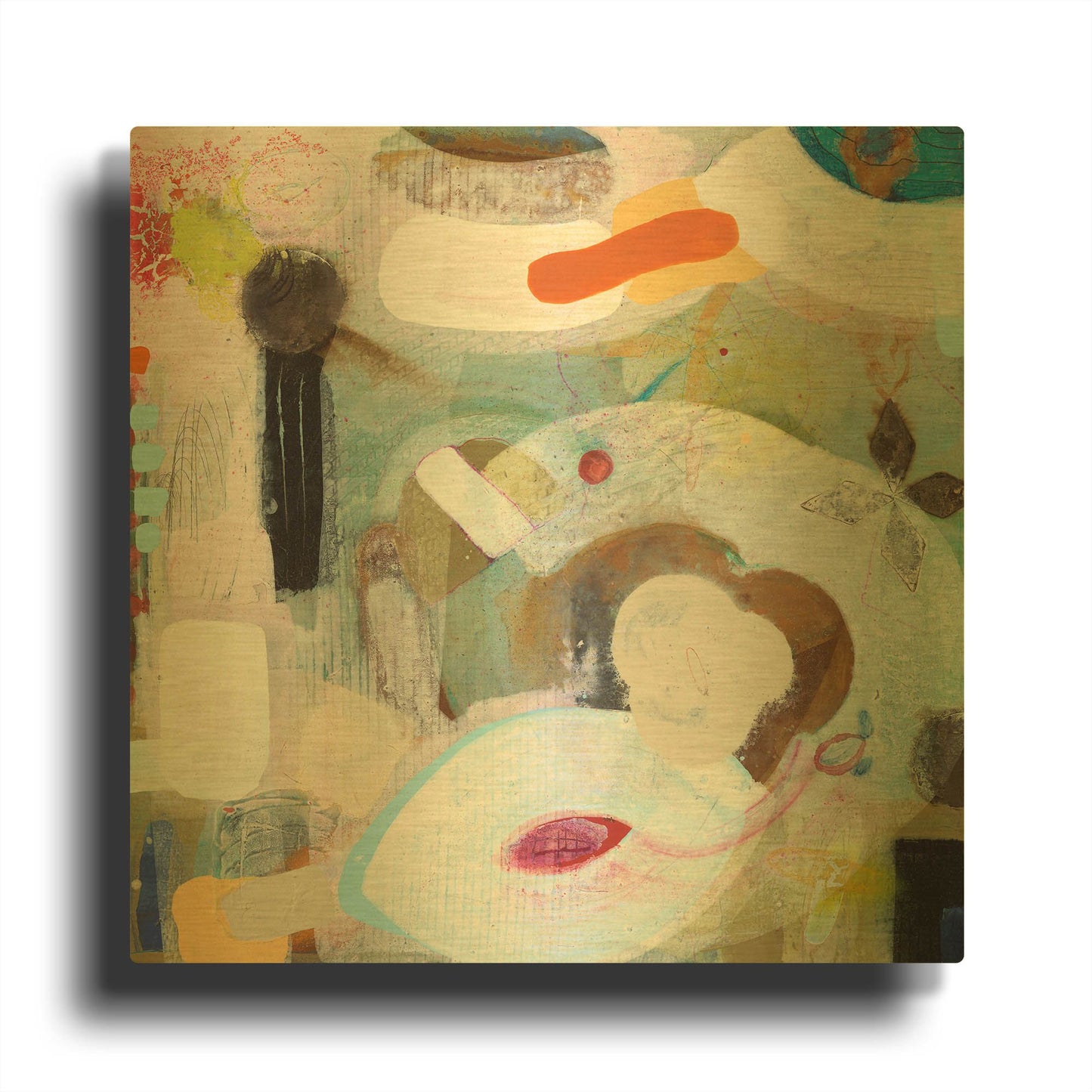 'Changed My Mind 5' By Aleah Koury Gold Metal Wall Art
