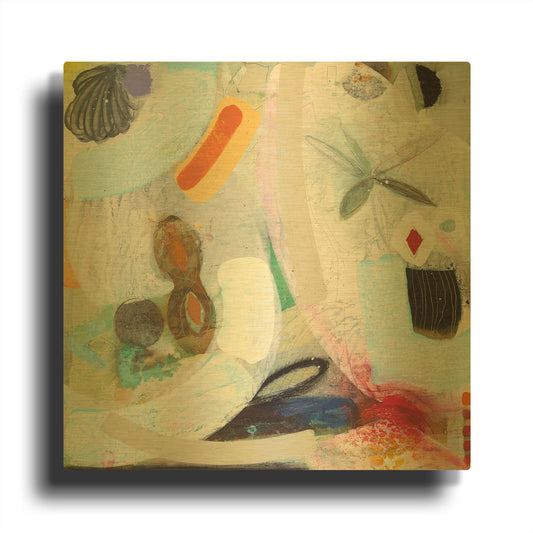 'Changed My Mind 6' By Aleah Koury Gold Metal Wall Art