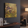 'Gardens in the Mist IX' By Aleah Koury Gold Metal Wall Art