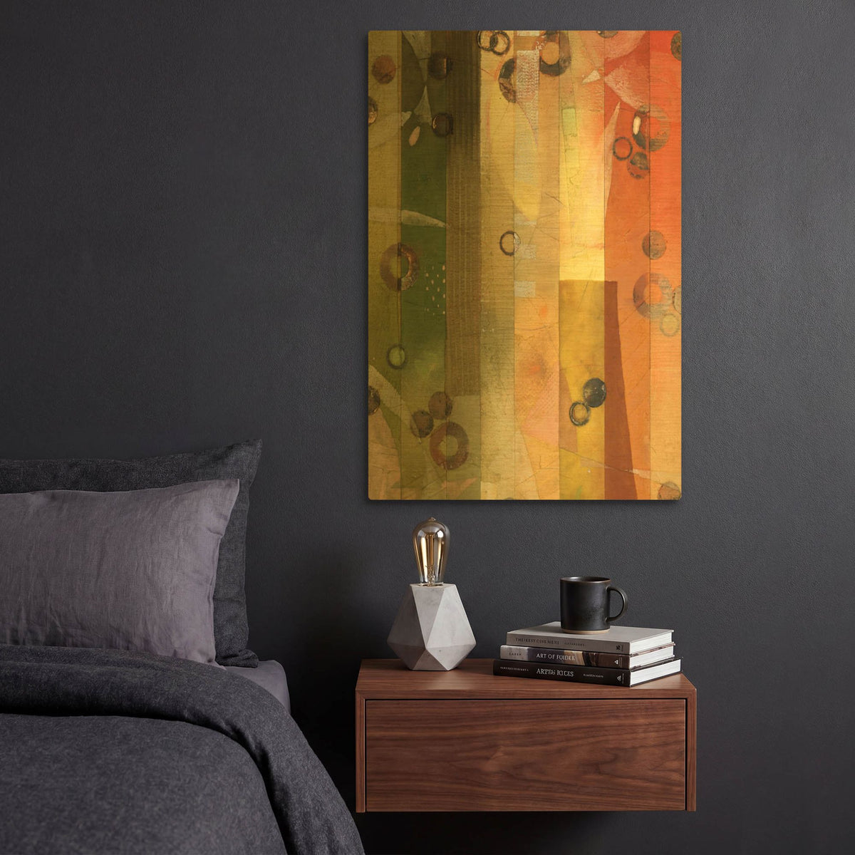 'Of This World No. 10' By Aleah Koury Gold Metal Wall Art