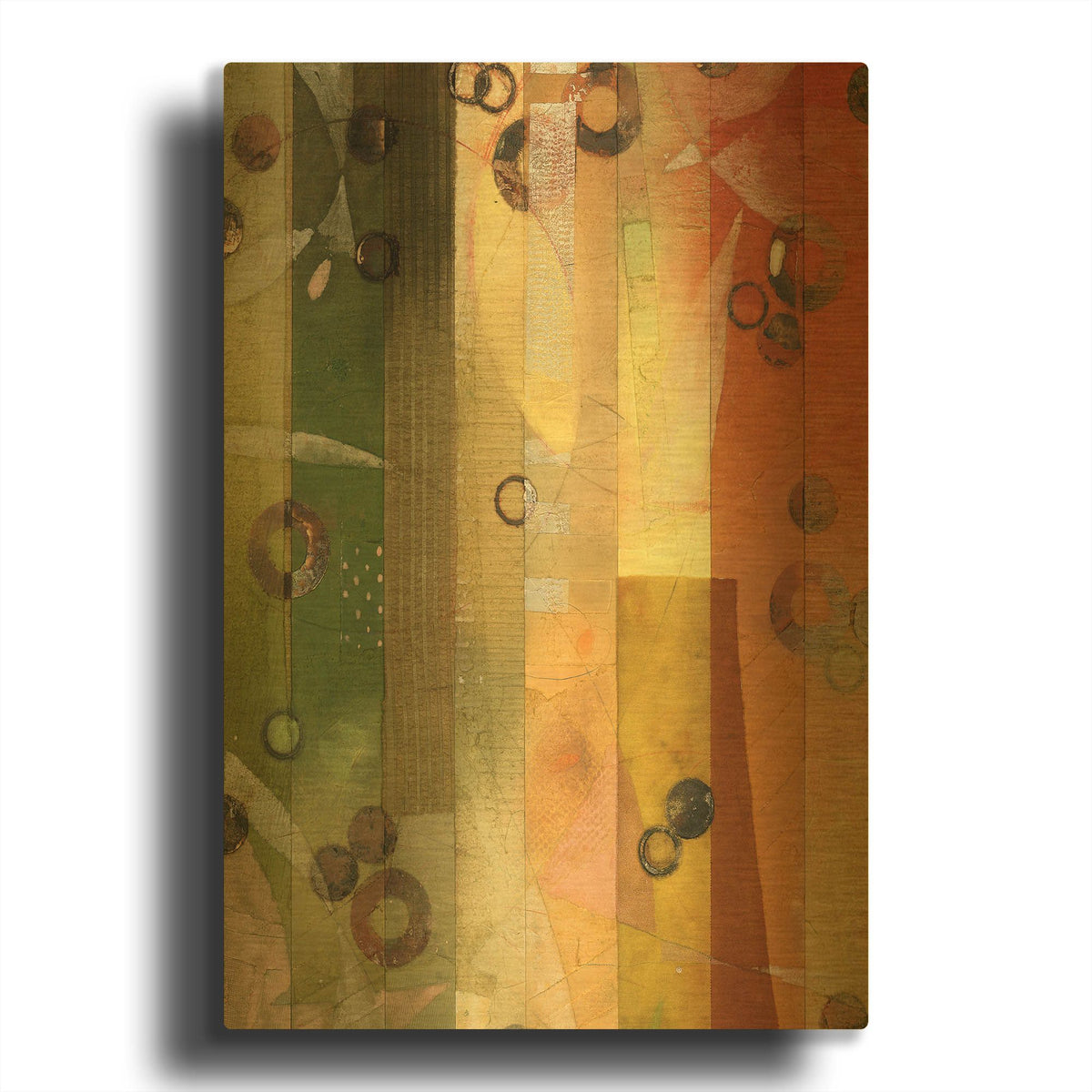'Of This World No. 10' By Aleah Koury Gold Metal Wall Art