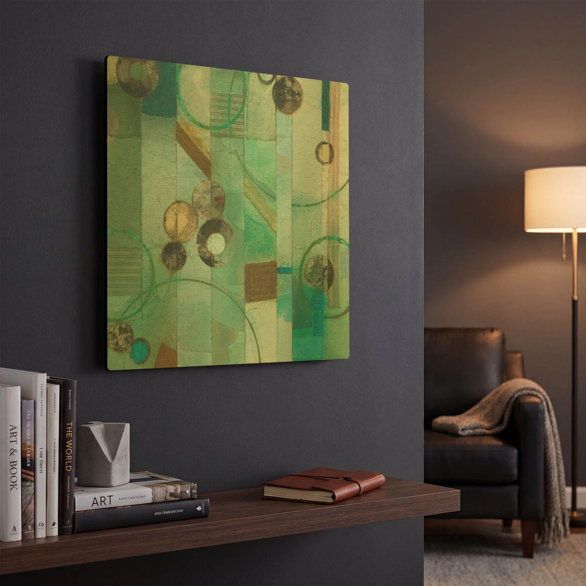'Of This World No. 17' By Aleah Koury Gold Metal Wall Art