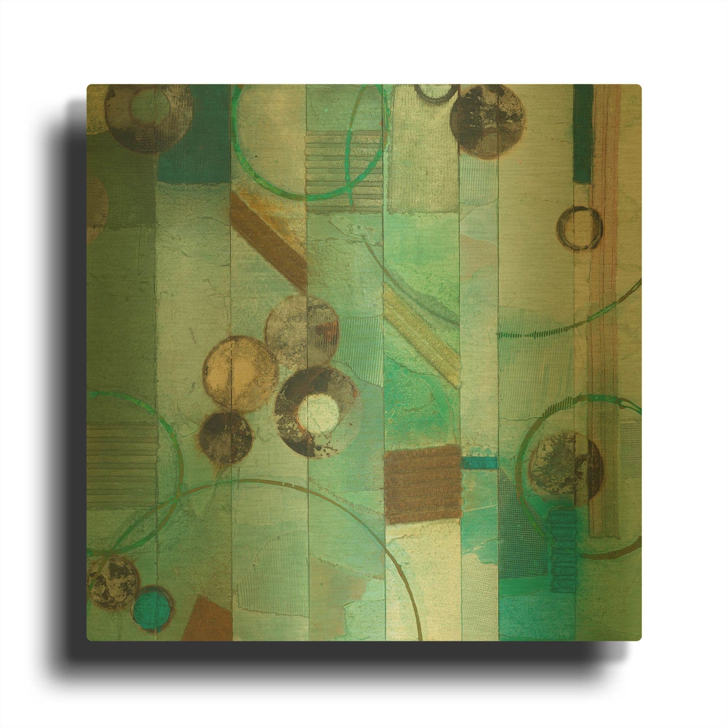 'Of This World No. 17' By Aleah Koury Gold Metal Wall Art
