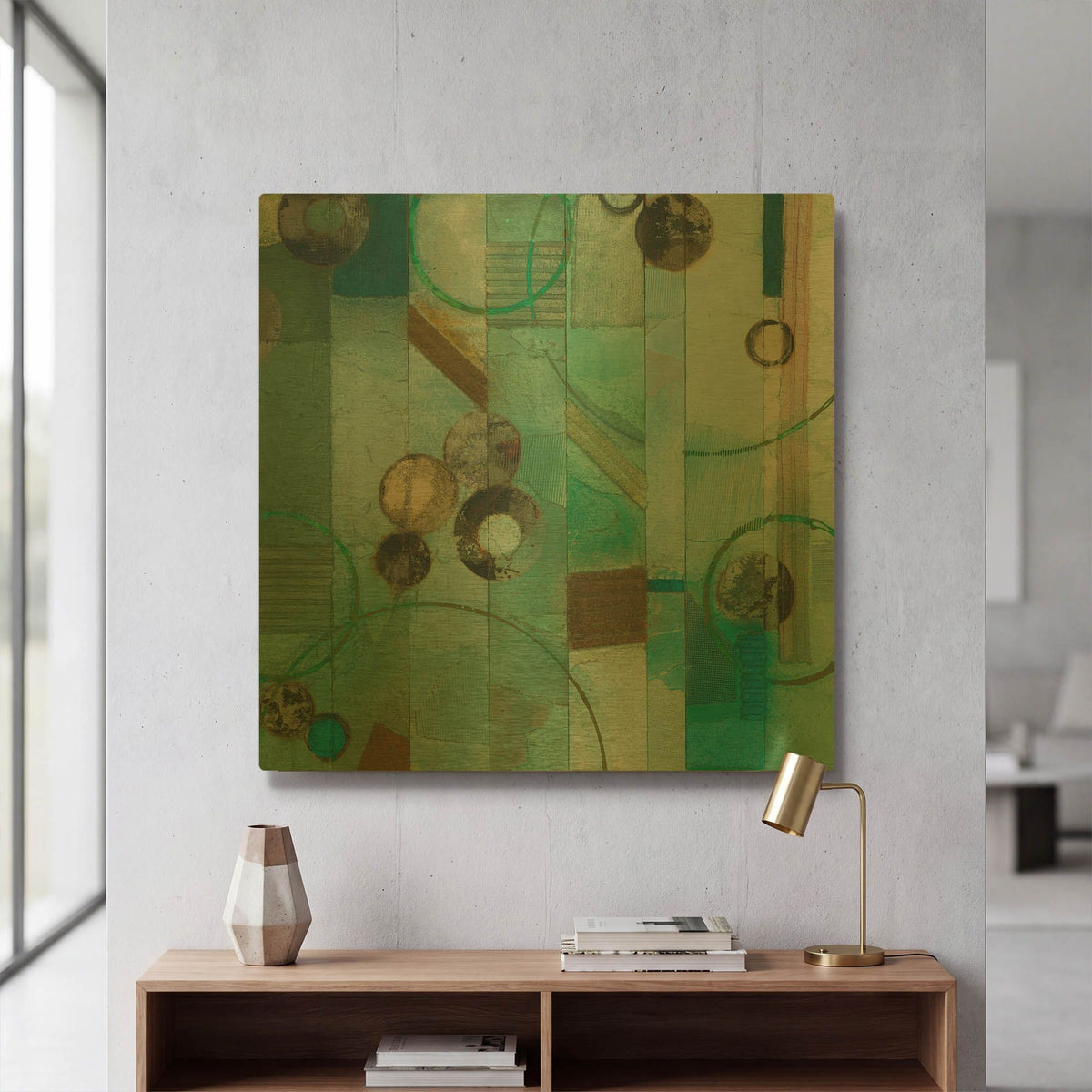 'Of This World No. 17' By Aleah Koury Gold Metal Wall Art