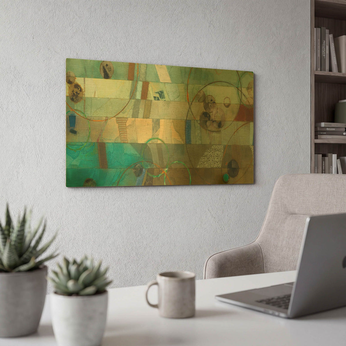 'Of This World No. 18' By Aleah Koury Gold Metal Wall Art