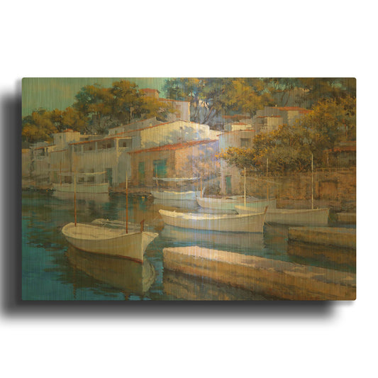 'Cala Figuera 24' By Alex Hook Krioutchkov Gold Metal Wall Art