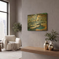 'Cala Figuera' By Alex Hook Krioutchkov Gold Metal Wall Art