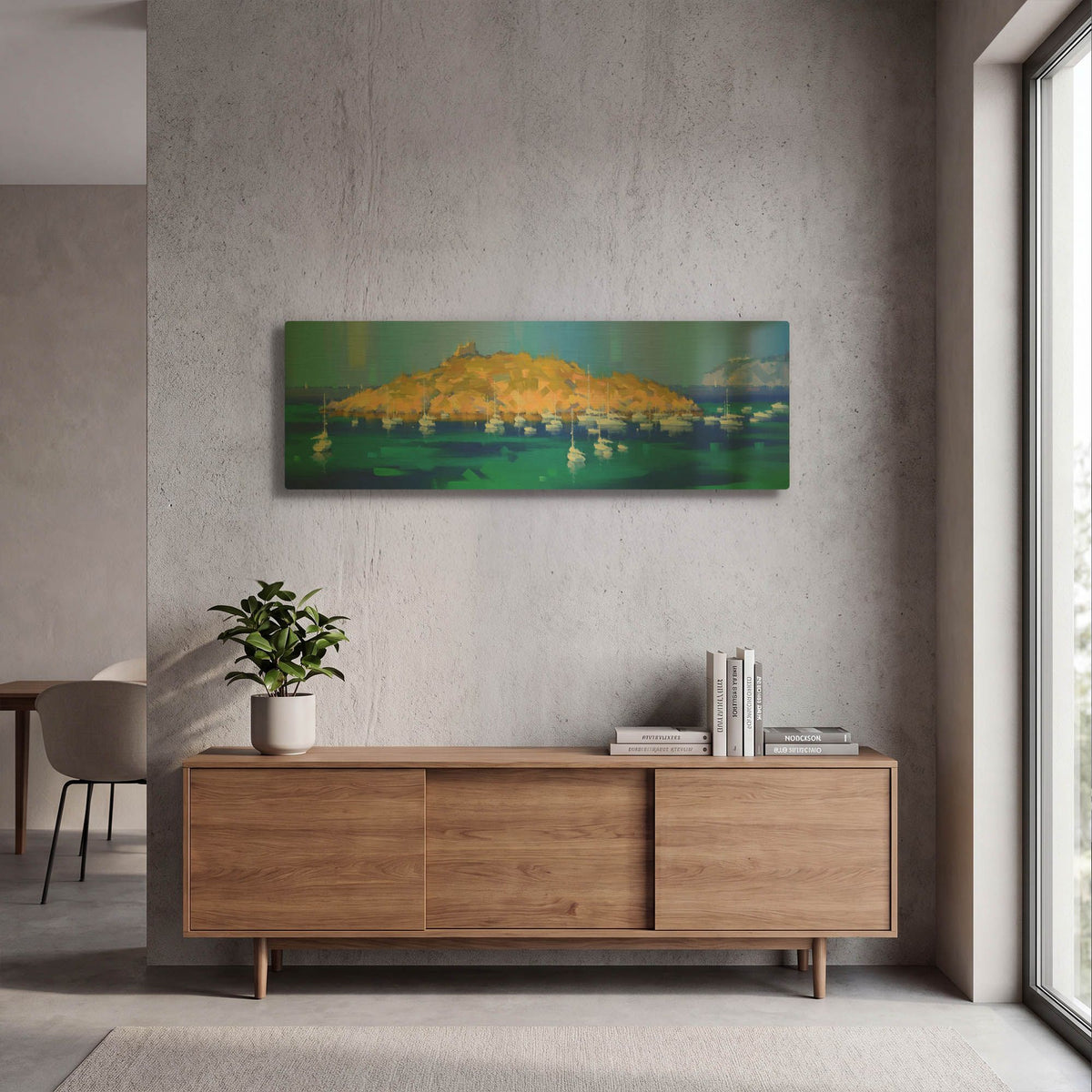 'Island' By Alex Hook Krioutchkov Gold Metal Wall Art