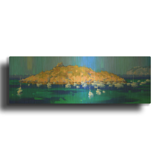 'Island' By Alex Hook Krioutchkov Gold Metal Wall Art